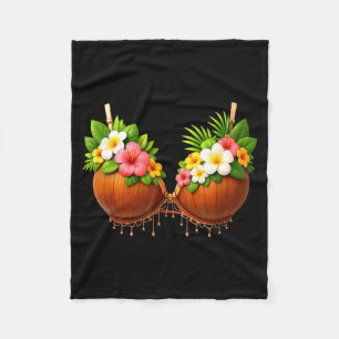 Kokosnoot Beha Halloween Kostuum DIY Grappige Zome Fleece Deken