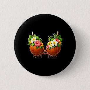 Kokosnoot Beha Halloween Kostuum Doe-Het-Zelf Grap Ronde Button 5,7 Cm
