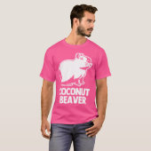 Kokosnoot Bever (Capybara) Grappig Gezegde Sarcast T-shirt (Voorkant volledig)