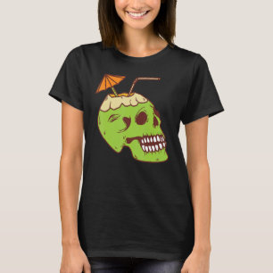 Kokosnoot BH Skull Skelet Hand Halloween Kostuum T-shirt