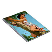 Kokosnoot boom pin-up notitieboek (Rechterzijde)