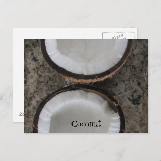 Kokosnoot Briefkaart (Voorkant / Achterkant)