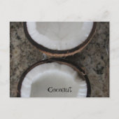 Kokosnoot Briefkaart (Voorkant)