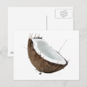 Kokosnoot Briefkaart (Voorkant / Achterkant)
