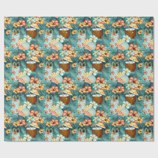 kokosnoot cadeaupapier (Vlak)