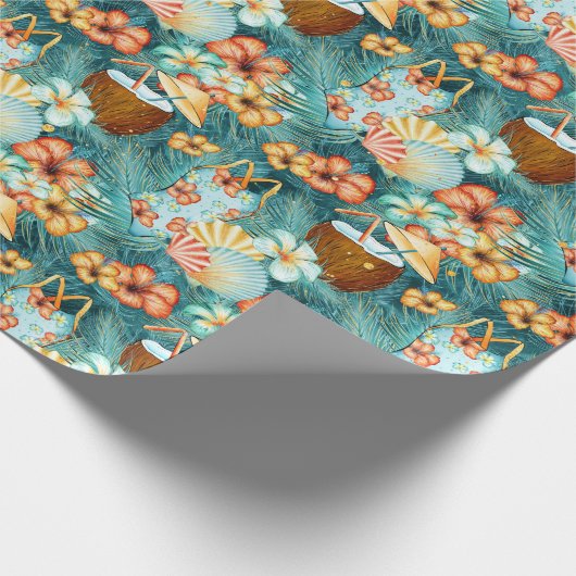 kokosnoot cadeaupapier (Hoek)