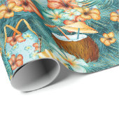 kokosnoot cadeaupapier (Rol Hoek)