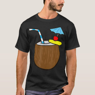 Kokosnoot Cocktail kokosnoten melk zomer kokosnote T-shirt