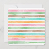 Kokosnoot Cocktail Luau Douche Tropisch Hawaïaans Kaart (Achterkant)