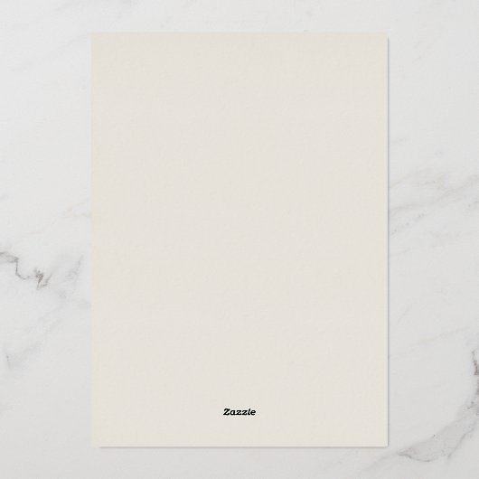 Kokosnoot | Desert Floral Baptisme Folie Uitnodiging (Achterkant)