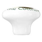 Kokosnoot Drink Tiki Bar deur knop (Zijkant)