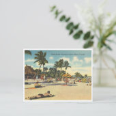 kokosnoot Grove Tahiti Beach Briefkaart (Staand voorkant)