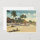 kokosnoot Grove Tahiti Beach Briefkaart (Voorkant / Achterkant)