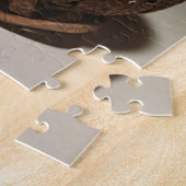 Kokosnoot in een gezicht gesculpeerd, c.1895 legpuzzel (Zijkant)