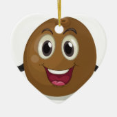 Kokosnoot Keramisch Ornament (Voorkant)