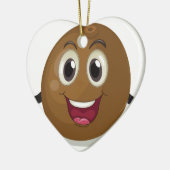 Kokosnoot Keramisch Ornament (Links)