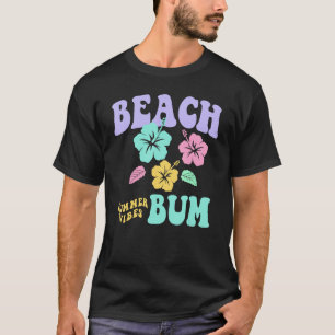 Kokosnoot Meisje Strand Bum Pastel Grafische Trend T-shirt