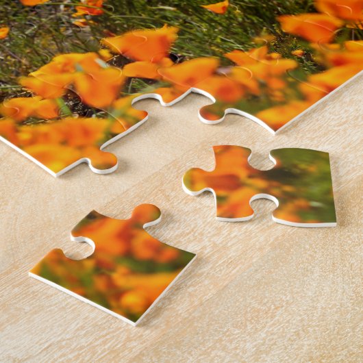 Kokosnoot papavers puzzel legpuzzel (Zijkant)