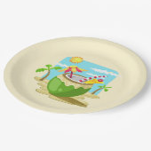 Kokosnoot Papieren Bordje (Gekanteld)