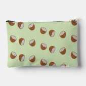 Kokosnoot plakjes patroon op groen etui (Achterkant)