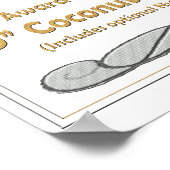  kokosnoot, Poster voor het ontvangen van koekjes (Hoek)