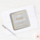 Kokosnoot Product Verpakking Etiketten Goud Lichtg (Envelop)