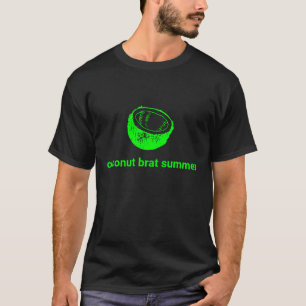 Kokosnoot rat zomer grappige neon kokosnoot grafie t-shirt