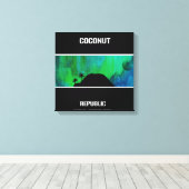 Kokosnoot Republiek No.2259 Canvas Afdruk (Insitu (Houten vloer))