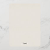 Kokosnoot + Roos | Minimalistisch Vrijgezellenfees Folie Uitnodiging (Achterkant)