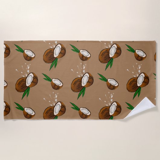 Kokosnoot Strandlaken (Voorkant)