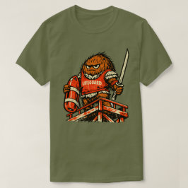 Kokosnoot Strandwachter Krijger — Vintage Zomerstr T-shirt