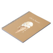 Kokosnoot Vanille Ijsje Notitieboek (Linkerzijde)
