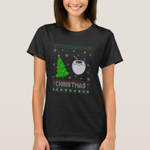 Kokosnoot Xmas Boom Verlichting Lelijke Kersttrui T-shirt