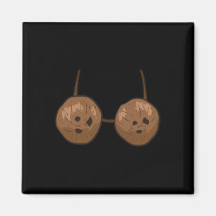 Kokosnoot Zomer Kokosnoten Bra Fun Kokosnoot Magneet