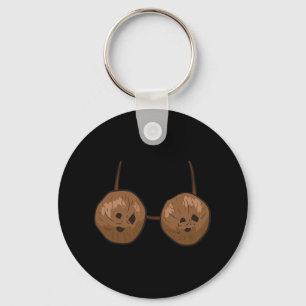 Kokosnoot Zomer Kokosnoten Bra Fun Kokosnoot Sleutelhanger