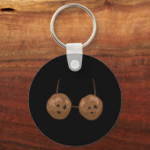 Kokosnoot Zomer Kokosnoten Bra Fun Kokosnoot Sleutelhanger (Voorkant)