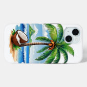 Kokosnootboom Tropisch Eiland Case-Mate iPhone Case (Achterkant (horizontaal))