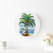 Kokosnootboom Tropisch Eiland Grote Klok (Huis)