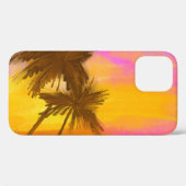 Kokosnootboom, tropisch zomerthema. Case-Mate iPhone case (Achterkant (horizontaal))