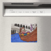 Kokosnoot's Adventures: Februari Magnet 3.5"x2.5" (Insitu (Vaatwasser))