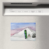 Kokosnoot's Adventures: Januari Magnet 3.5 "x2.5" (Insitu (Vaatwasser))