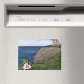 Kokosnoot's Adventures: March Magnet 3.5 "x2.5" (Insitu (Vaatwasser))