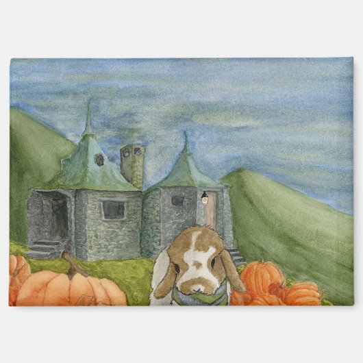 Kokosnoot's Adventures: Oktober Magnet 3.5 "x2.5" (Voorkant)