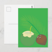Kokosnootsap Briefkaart (Voorkant / Achterkant)