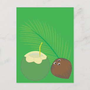 Kokosnootsap Briefkaart