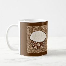 Kokosnotaart, Japanse wervelachtergrond Koffiemok