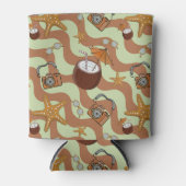 Kokosnoten & Camera's Vakantie Mode Koelboxxen Blikjeskoeler (Voorkant)