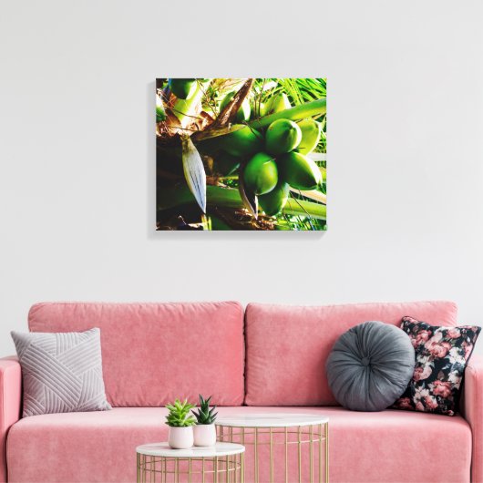 Kokosnoten ~ Canvas Kunst ~ Trinidad (Insitu (Woonkamer))