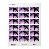 Kokosnoten in de wind etiket (Full Sheet)