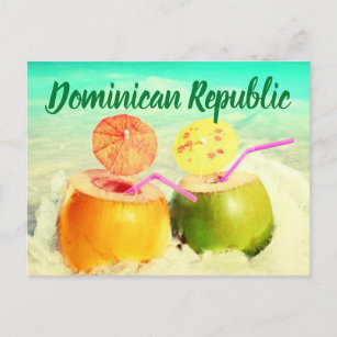 Kokosnoten van de Dominicaanse Republiek Briefkaart